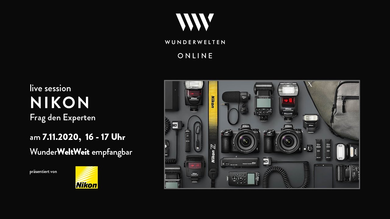 Vorschaubild: WunderWelten-Live: Mitschnitt - Nikon: Frag den Experten