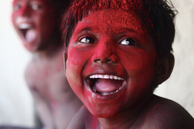 Anjan Ghosh - Joyful Holi Celebrations in Haripota Village